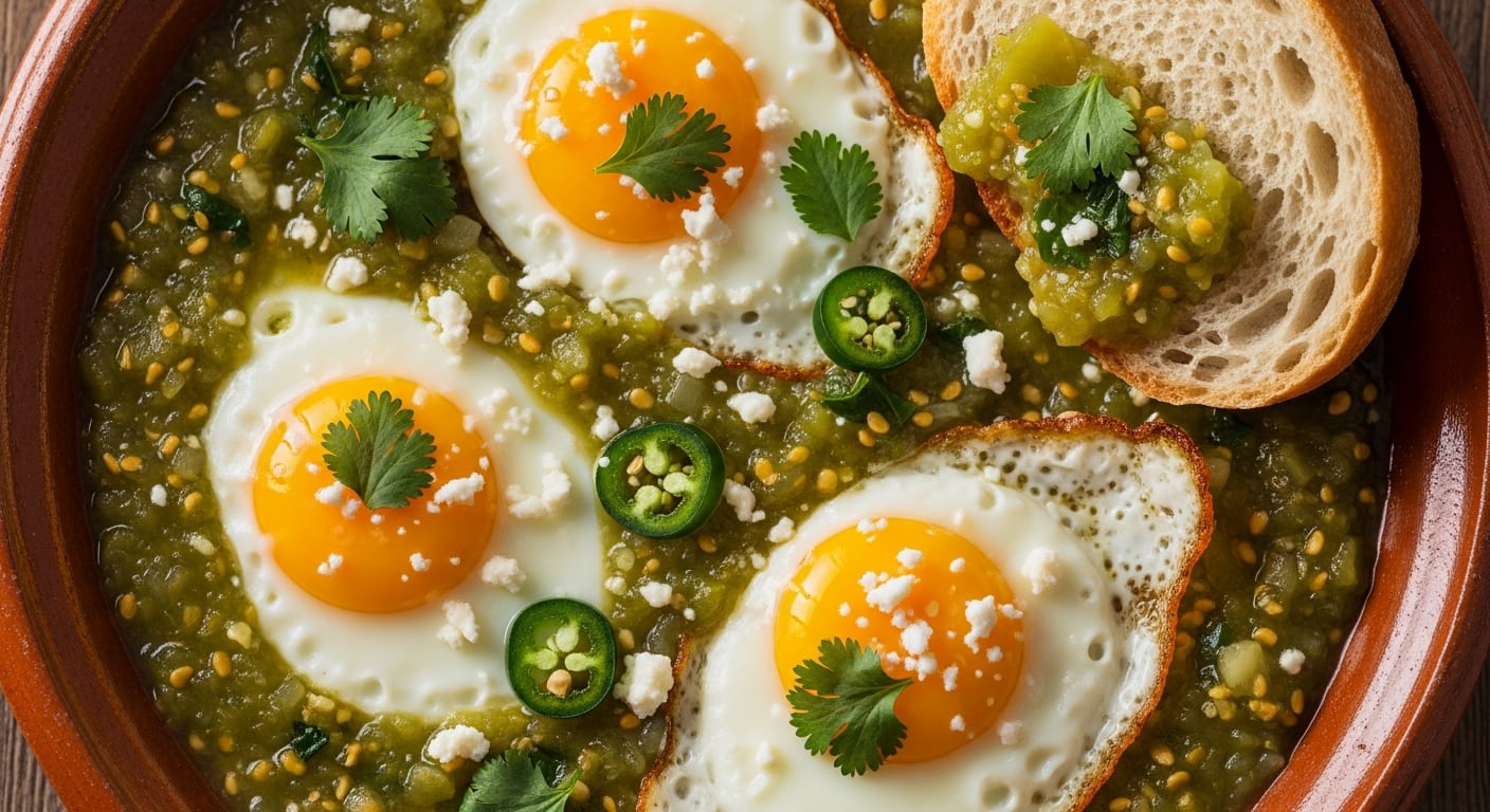 El aroma y la textura jugosa de los huevos estrellados en salsa de jitomate hacen de esta receta una favorita en muchos hogares mexicanos.