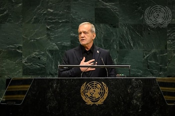 23/09/2026 Masud Pezeshkian, presidente de Irán.
POLITICA ASIA IRÁN
ONU