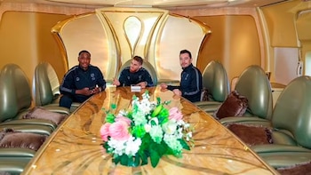 Los jugadores del Al Hilal