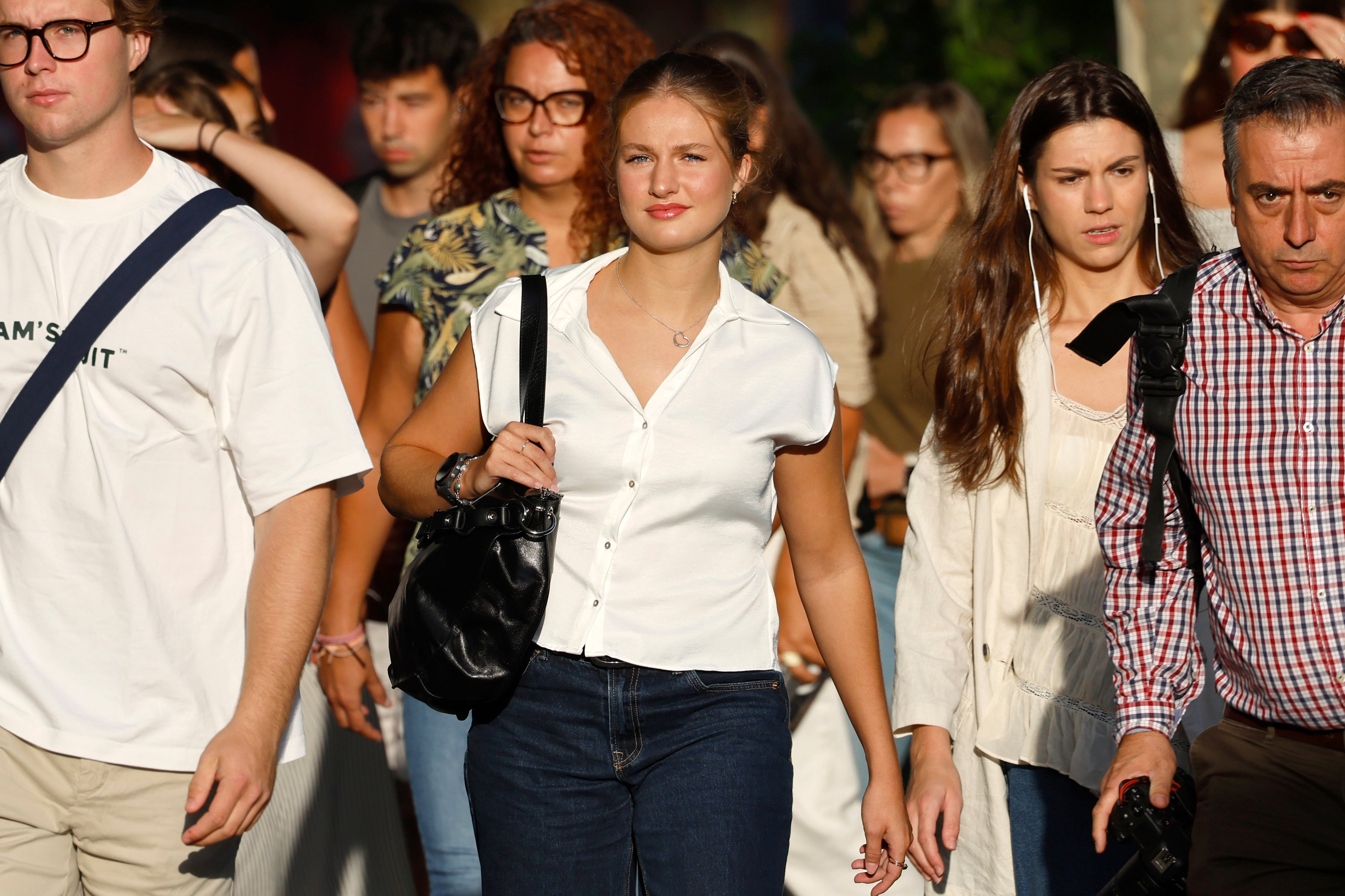 La princesa Leonor en su primer día de universidad (Europa Press)