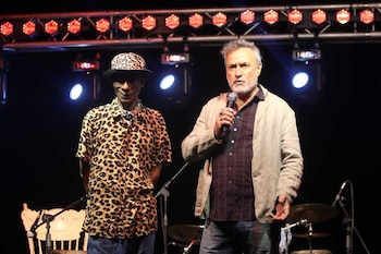 Rodríguez junto a "Lobo" Núñez,