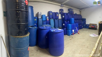 En el inmueble, la Fiscalía