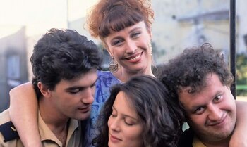 Con un jovencísimo Antonio Banderas