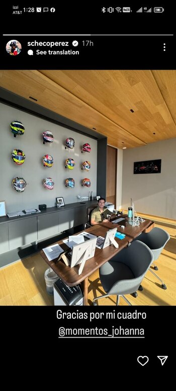 Checo Pérez presumió su regalo