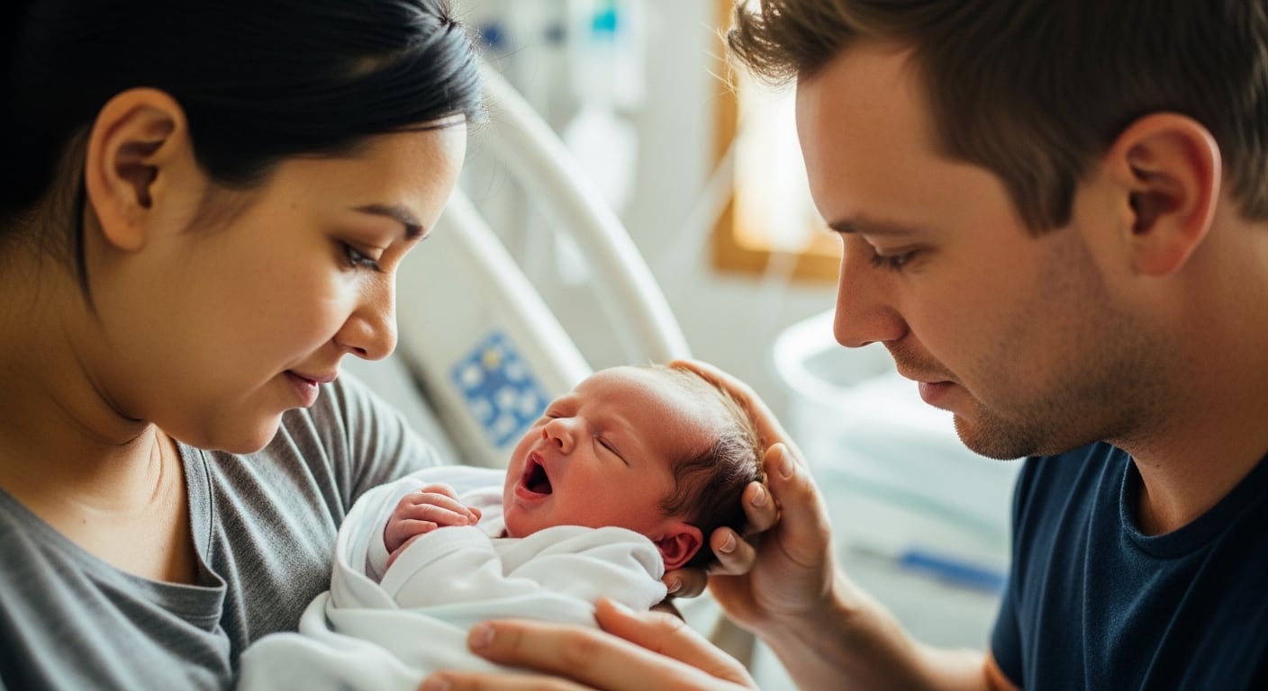 La familia descubrió que el bebé era un niño al cambiarle el primer pañal, después de que el hospital lo entregara vestido con ropa rosa y con aritos (Imagen ilustrativa Infobae)