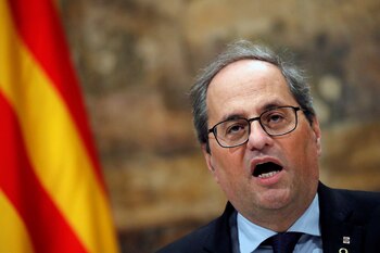 Torra está tratando de mantenerse