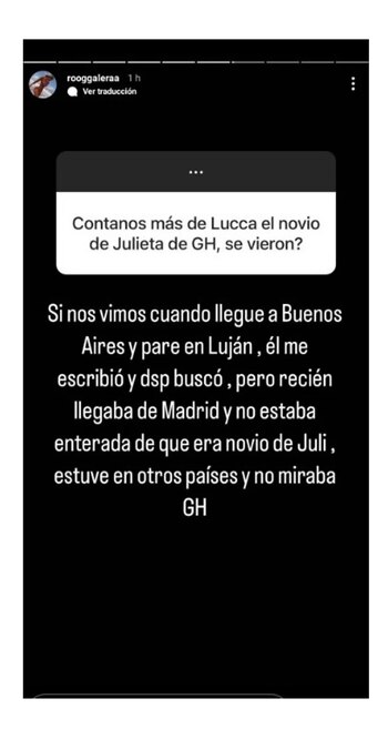 Romina habló de su vínculo