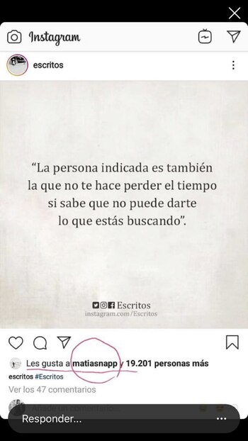 Fuerte mensaje de Matías Napp