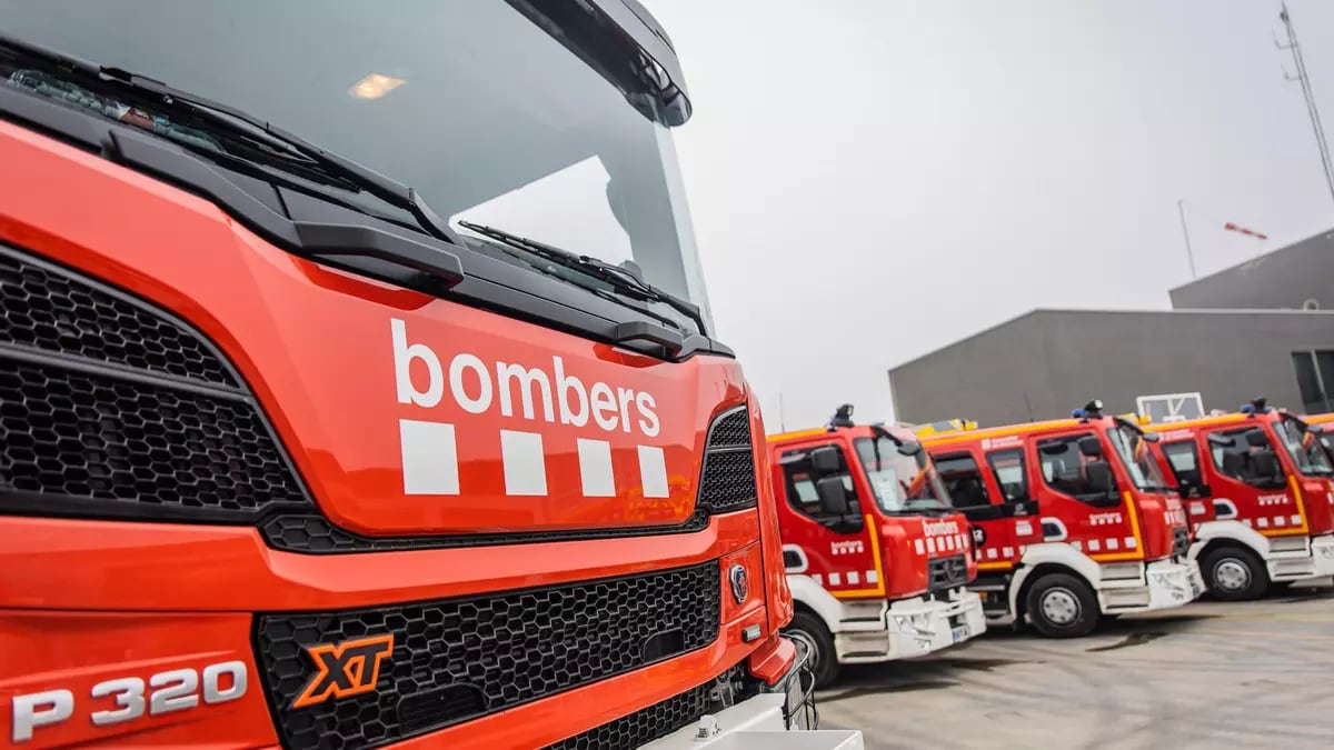Vehículos de los Bombers de la Generalitat.(Generalitat de Catalunya)