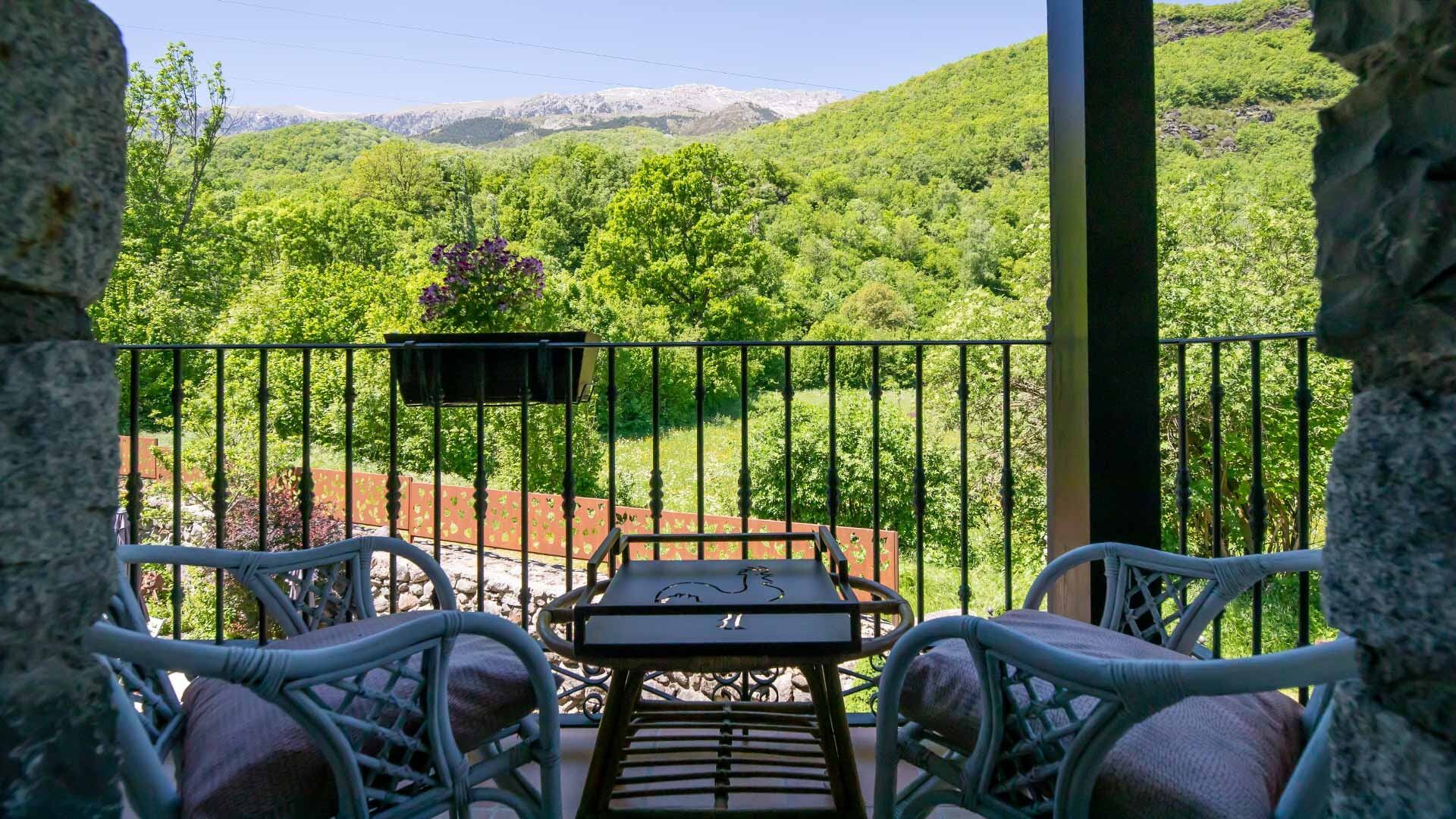Vistas desde la terraza del Hotel-Restaurante Casa Arcas (Web del restaurante)