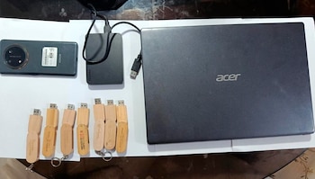 Las laptops fueron decomisadas porque