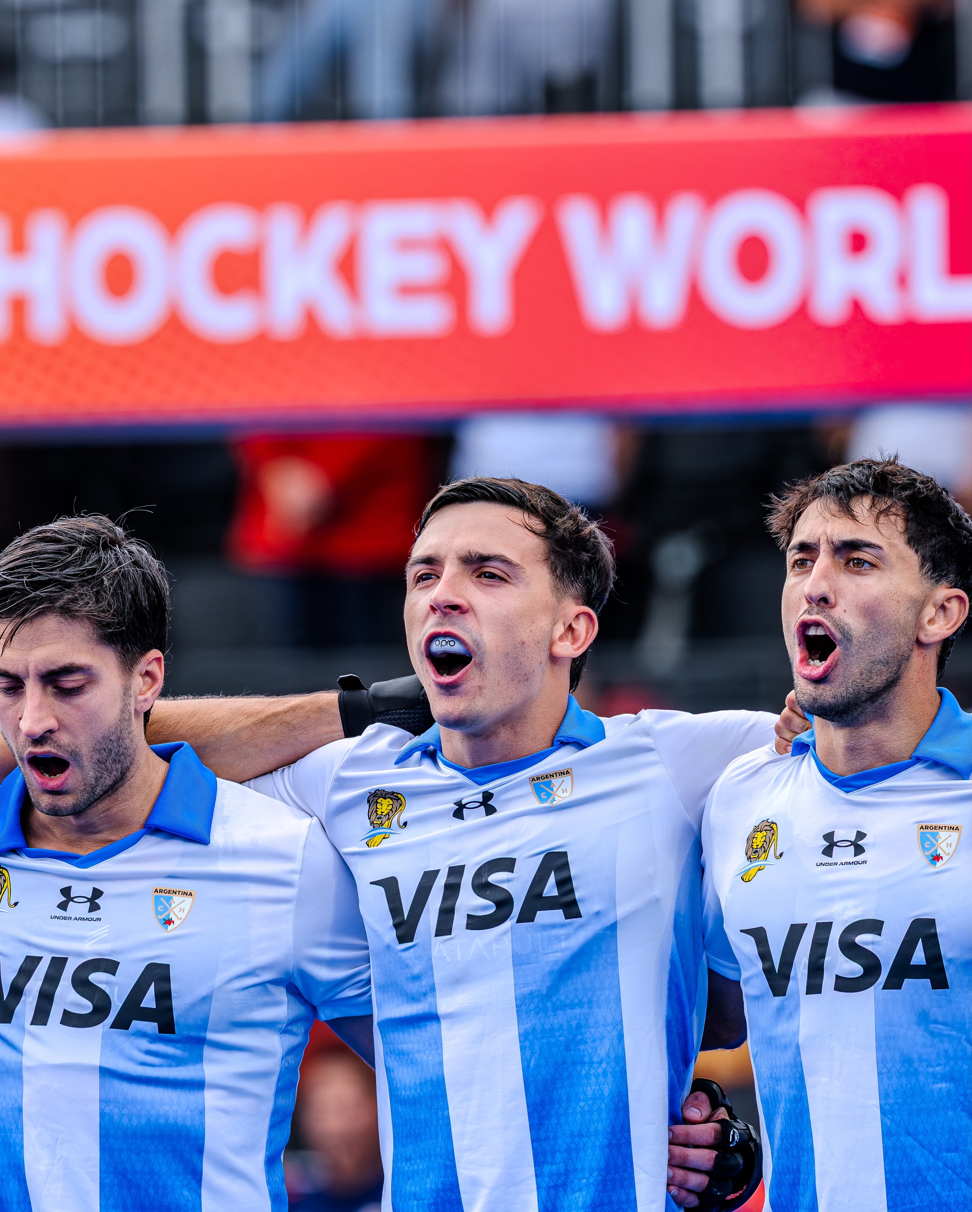 Los Leones se aseguraron la victoria en su primera presentación ante Japón en el Mundial de hockey (@hockey.worldcup)