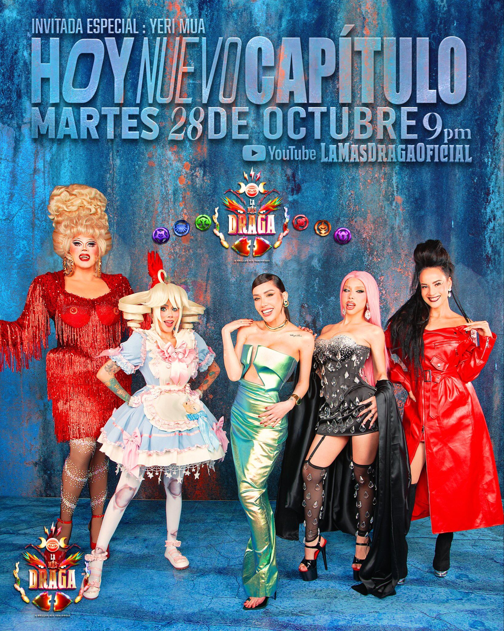 Yeri Mua es invitada del quinto capítulo de La Más Draga 7. Foto: X/@Lamasdraga.