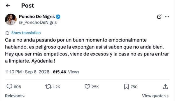 Poncho de Nigris - (X)