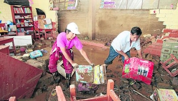 Escuelas dañadas - Fenomeno del Niño - Junin.