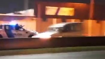 Impactante persecución a tiros y