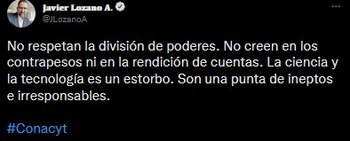 Javier Lozano volvió a cuestionar