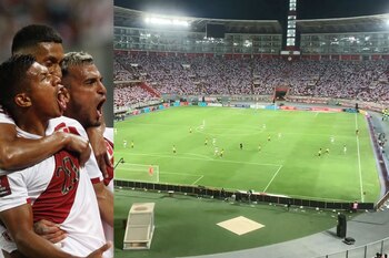 Edison Flores: Así se vio el gol de Perú desde la tribuna del Estadio Nacional (Foto: FPF | Captura YouTube)