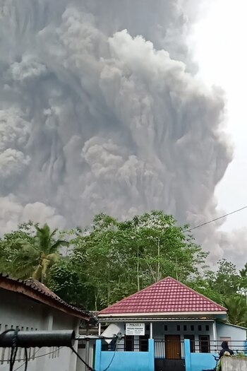 La sorprendente erupción tuvo lugar