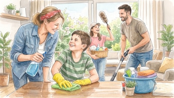 5 estrategias recomendadas por expertos para dividir en familia las tareas del hogar