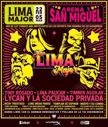 Poster Lima Major 2023 (Infamous Gaming)
