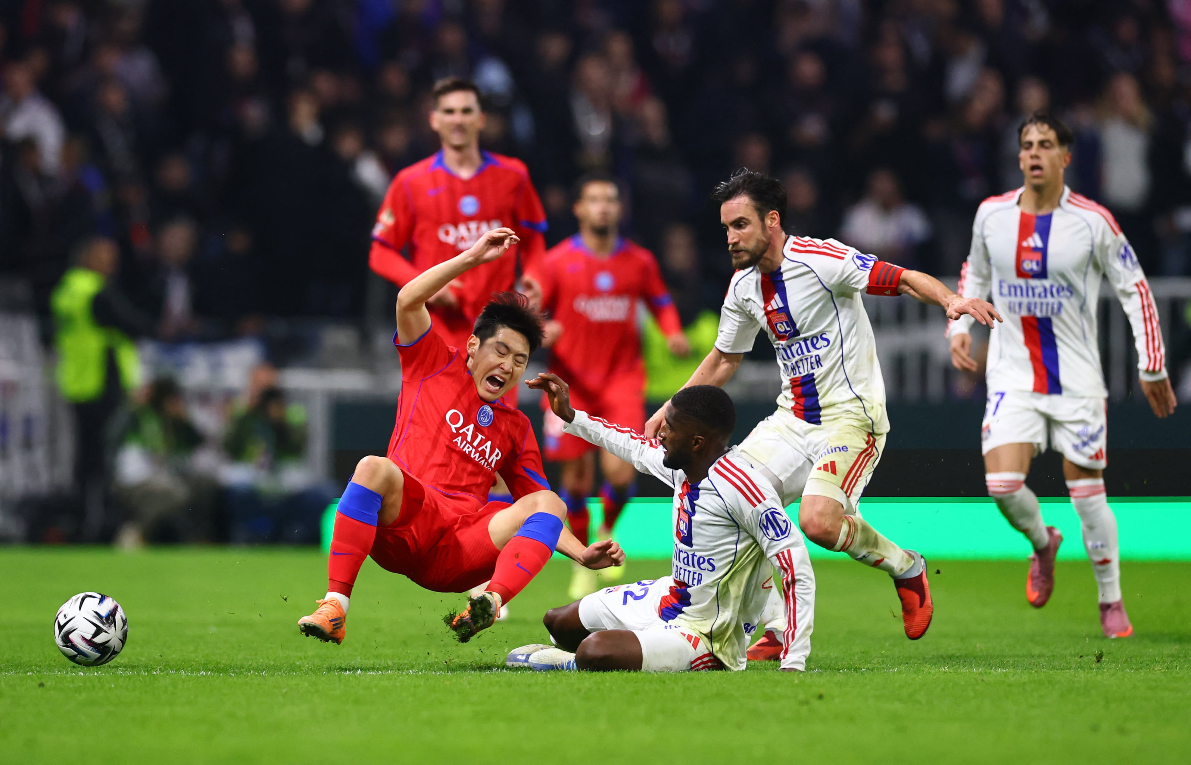 Nicolás Tagliafico es una de las figuras del Lyon de Francia (REUTERS/Manon Cruz)