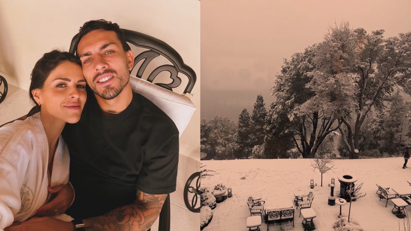 El álbum de fotos del viaje relámpago de Leandro Paredes a Bariloche junto a su familia tras el permiso especial que le dio Boca Juniors