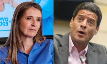 Mauricio Gómez Amín aclaró que Abelardo de la Espriella no hará alianzas con partidos políticos, tras hacer una aclaración sobre un video del candidato con Álvaro Uribe. La aspirante Paloma Valencia rechazó sus explicaciones - crédito Prensa Paloma Valencia/Suminitrada a Infobae Colombia y Prensa Senado