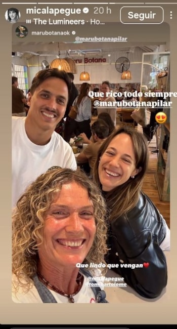 Mica Lapegüe con Maru Botana (Instagram)