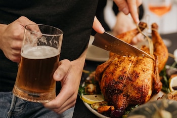 El pollo a la cerveza