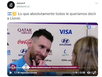 Lo que absolutamente todos le queríamos decir a Lionel”: una periodista decidió hablarle a Messi en lugar de hacerle una pregunta y su discurso se hizo viral - Infobae