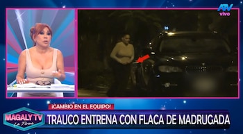 Tras el ampay de Miguel Trauco, Magaly Medina lo acusa de mentir sobre lo ocurrido aquella madrugada. Captura: Magaly TV La Firme.