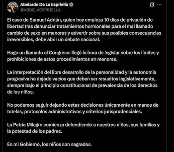 Abelardo de la Espriella - crédito @ABDELAESPRIELLA/X
