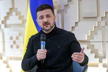 El presidente de Ucrania, Volodimir