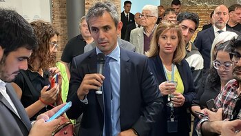 Martín Menem conversó con periodistas