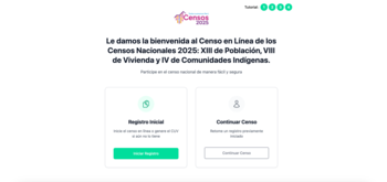Plataforma web de Censos2025.com para