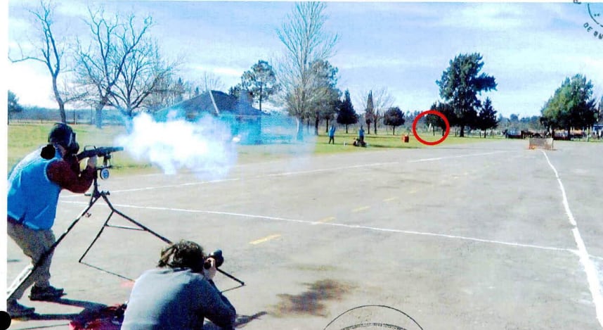 Reconstrucción del hecho a cargo de la Policía de la Ciudad