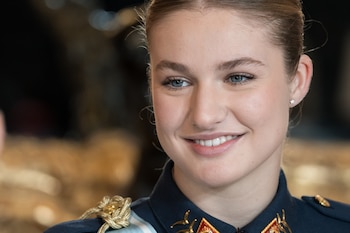 La princesa Leonor, durante la