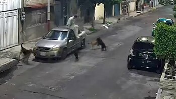 Un hombre se resguardó en