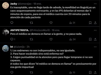 Internautas exponen descontento general ante