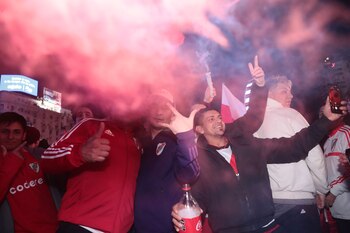 Los festejos de los hinchas