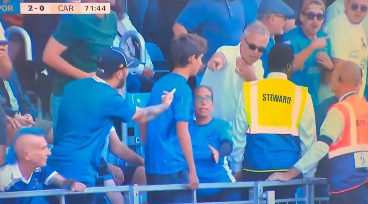 El joven aficionado del Portsmouth que fue agredido por un futbolista del Cardiff City