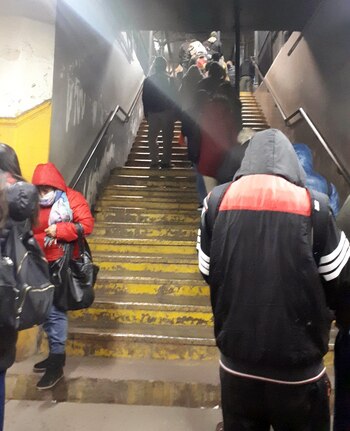 Los usuarios del tren Sarmiento