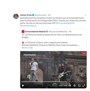 Trino de Carlos Vives sobre