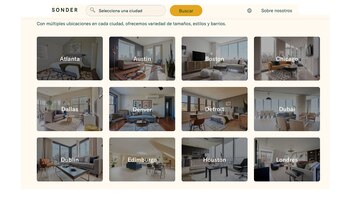 Actualmente, Sonder ofrece hospedajes en