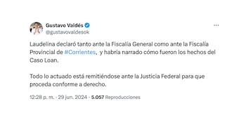 El tuit del gobernador cuestionado