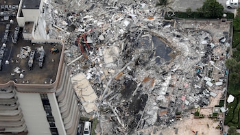 En imágenes, el trágico derrumbe