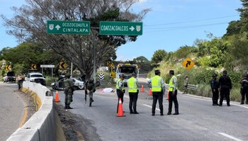 Imagen del vehículo siniestrado, luego