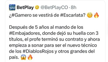 Según la casa de apuestas,