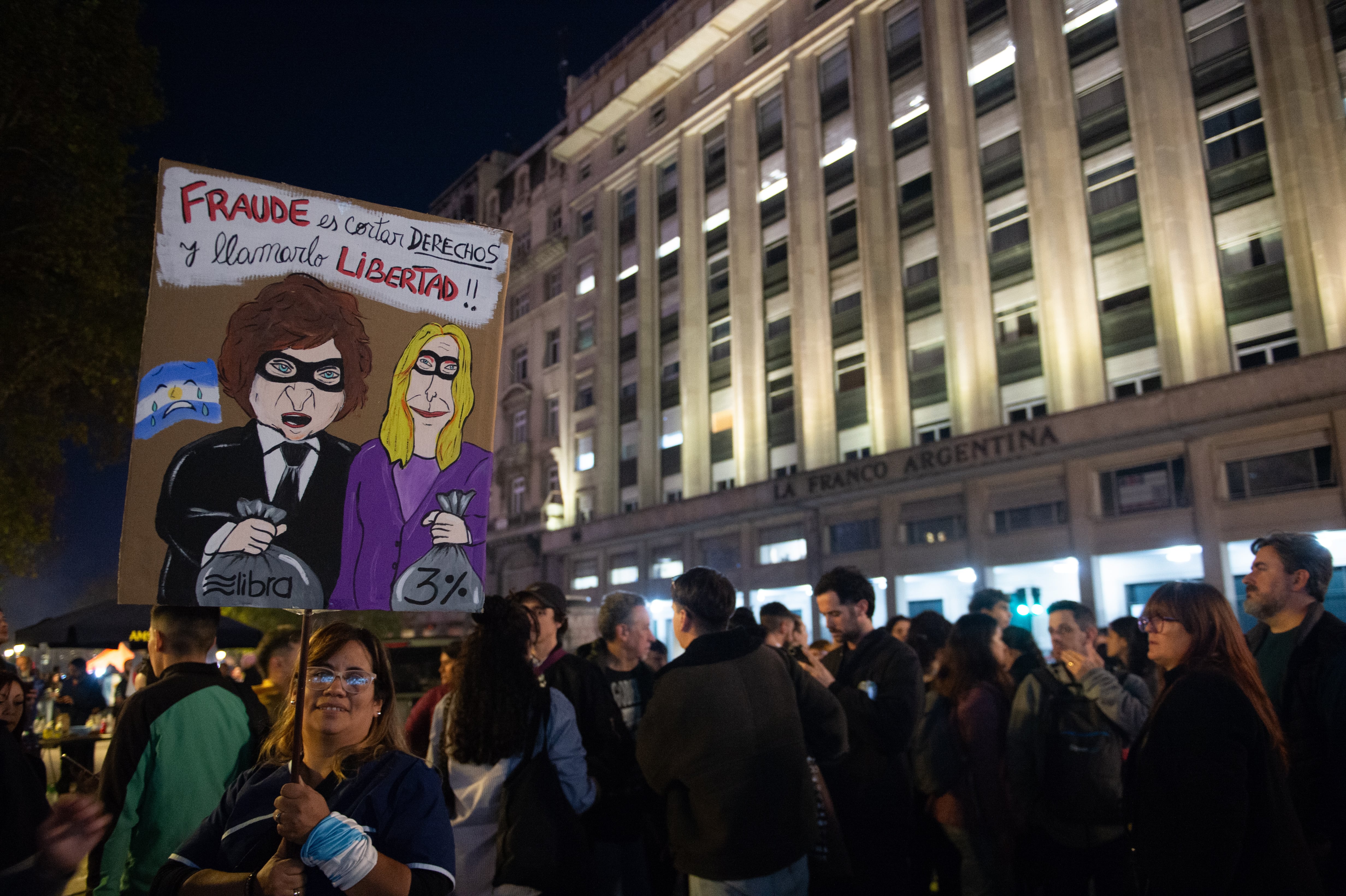 Retrato de la marcha universitaria del pasado martes (Jaime Olivos)